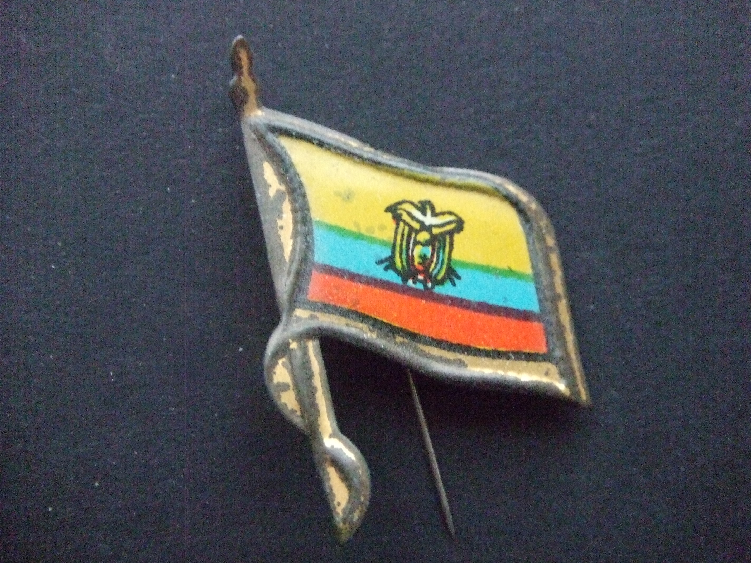 Ecuador land in Zuid-Amerika vlag